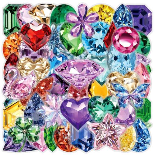 Foto - Scrapbooking samolepky - Imitácia diamantov, 50 kusů